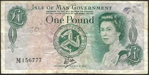 Isle of Man - Elizabeth II - 1 Pound Schein 1983 in Bradvek! P#38 - Bild 1 von 2