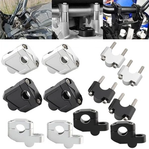 2X 22mm 25mm 28mm Bar Handlebar Risers Mount For Harley Honda CBR Yamaha Suzuki  - Picture 1 of 16