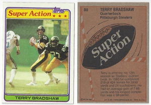 1981 Topps Terry Bradshaw In Action || EX-MT || **JUNK-AUCTION** - Bild 1 von 1