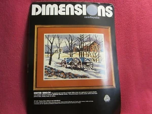 Dimensions Winter Wagon by Mildred Sands Kratz #2251 16" x 12" Opened Unused - Picture 1 of 2