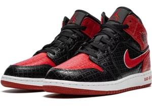 Air Jordan 1 Mid SS - Black/Gym Red-White - DM9650-001 - GS 7Y - Neu mit Karton - Bild 1 von 10