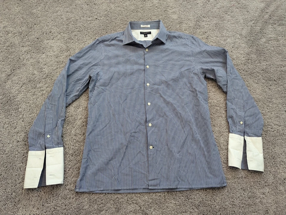 Camisa de vestir Banana Republic para hombre extra grande puño francés calce ajustado 100 % algodón Foto 1 de 4