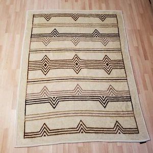 San Marcos Stil Decke 54" x 71" beige wendbar geometrisch nordisch Acryl Velo - Bild 1 von 8