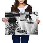 A2 - Coffee Machine Cafe Restaurant Poster 59.4X42cm280gsm(bw) #42712
