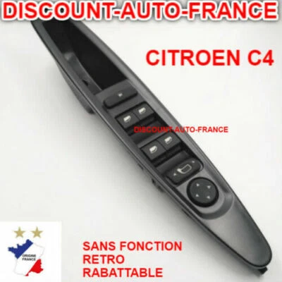 bouton interrupteur leve vitre pour CITROEN C4, 9651464577, 6554HA - Image 1 of 4