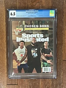 CGC 6.5 Sports Illustrated October 2022 LeBron Bronny Bryce James Chosen Sons! - Picture 1 of 2