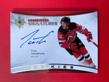 2021-22 UD Ultimate Collection Tyce Thompson Rookie Signatures Auto NJ Devils