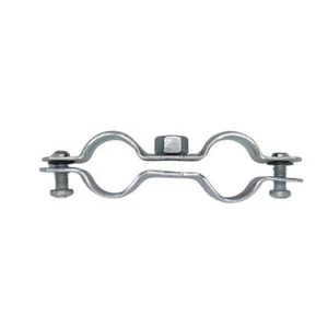 10 fascette stringitubo a doppia vite 20-26 mm 1/2" acciaio zincato fascette stringitubo - Foto 1 di 7