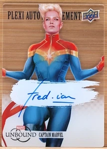 2022 MARVEL UNBOUND CAPTAIN MARVEL FRED IAN PLEXI AUTO ACHIEVEMENT UPPER DECK - Picture 1 of 3