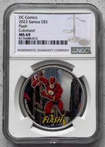 NGC MS69 2023 Samoa DC Comics Flash Coin - Picture 1 of 2