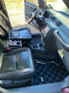 P2M for Honda CRV 1995-01 RD1 RD2 Front Rear Race Floor Carpet Mats Checker 5SPD - Picture 1 of 7