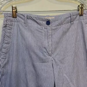 Pantaloni seersucker cropped gamba larga Talbots taglia 4 - Foto 1 di 8