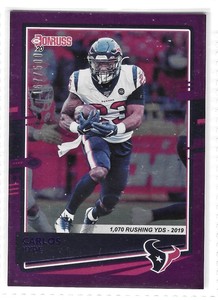 2020 Panini Donruss Season Stat Line Carlos Hyde /500 #114