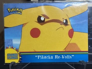 2000 Topps Pokemon Pikachu Re-Volts OR3 Orange Islands Blue Logo - Bild 1 von 2