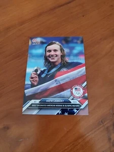 Topps Now #11 Katie Ledecky 2024 Olympics Most Decorated Swimming - Picture 1 of 2