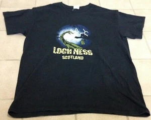 Scotland Tourism Mens Blue Home Of Nessie Loch Ness Monster T-Shirt Large - Picture 1 of 4