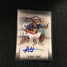 2017 LEAF PERFECT GAME SHOWCASE #BA-AH1 ALBERT HSIAO *BLACK AUTO #10/50*