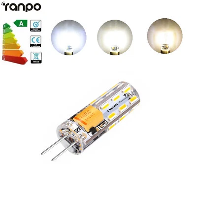 Mini G4 LED Light Bulb 2W 12V 220V 3014 SMD Silicone Lamp Replace 20W Halogen BC - Image 1 of 4