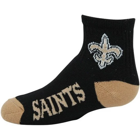 NFL New Orleans Saints Youth Quarter Socks Cover