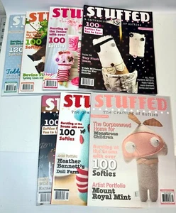 Lot 7~STUFFED The Crafting of Softies Magazines Stampington & Co 2009-2015 - Foto 1 di 5