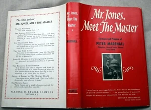 vntg 1953 Peter Marshall hc MR JONES, MEET THE MASTER sermons prayers essays - Bild 1 von 5