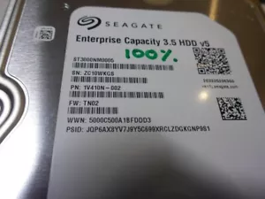AU SELLER Seagate ENTERPRISE V5 ST3000NM0005 3TB 3.5 HDD 7.2K SATA 128MB 100% - Picture 1 of 5