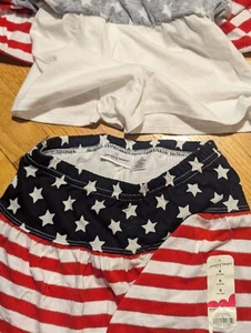 Lot of 14 Girls sz 7 JUMPING BEANS Scooter Skorts - USA, Red White & Blue. - Picture 1 of 4