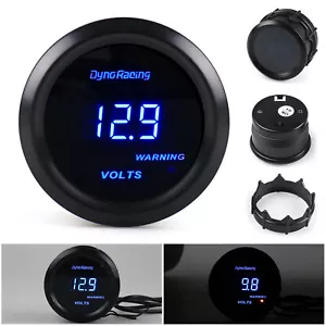 2" 52mm Universal 12V Blue Digital LED Volt Meter Electronic Voltage Gauge Meter - Picture 1 of 8