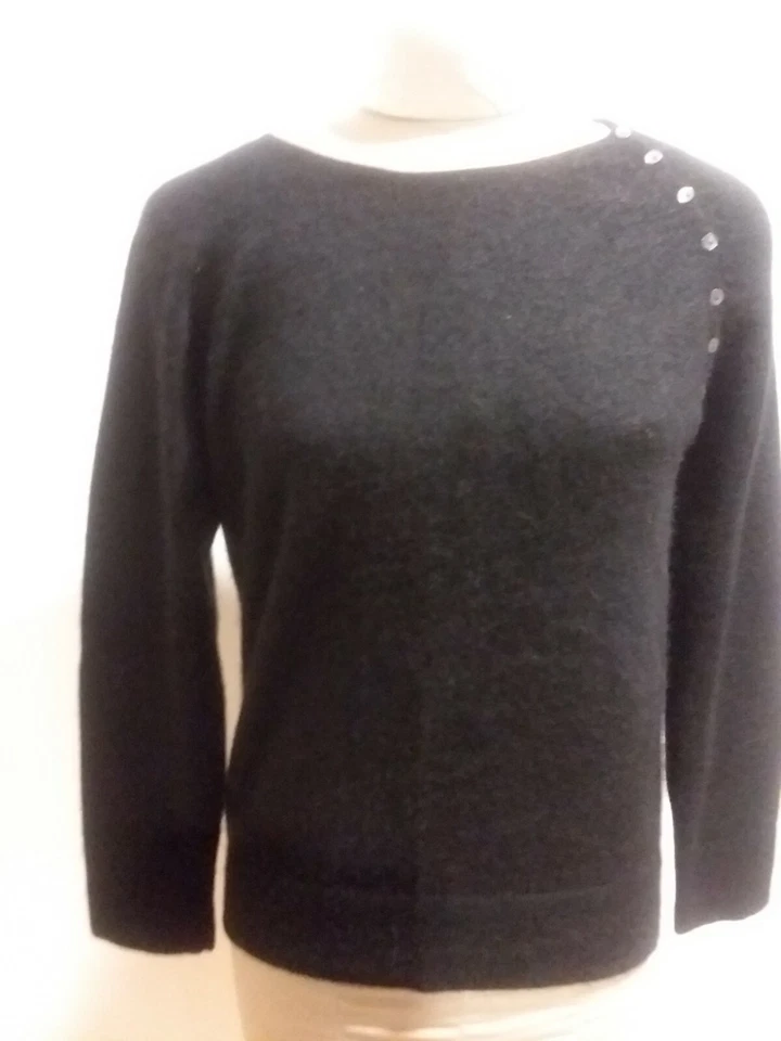 women's EASEL black knit cashmere sweater  - Image 1 of 4