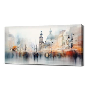 Riga City Latvia Skyline Landmarks Modern Canvas Print Picture Wall Art Decor - Picture 1 of 9