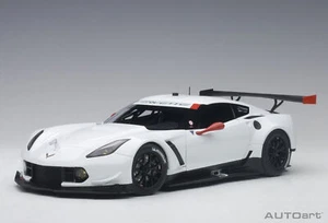 1:18 Autoart Chevrolet Corvette C7R Plain Body Version 2016 White AA81650 Model - Picture 1 of 11