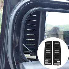 2PCS US Flag Rear Window Honeycomb Panel Cover Fit For Hummer H3 2005-2009