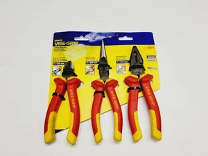 Irwin VIse Grip Electrical Insulated Pliers 3pc 1000v - Picture 1 of 4
