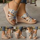 One Strap Sandals for Women Women's Wedge High Heel Sandals Crystal Strap