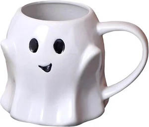 Ghost Mug Novelty 3D Cute Ceramic Coffee Cup Ghostface Mug for Halloween New ... - Picture 1 of 8