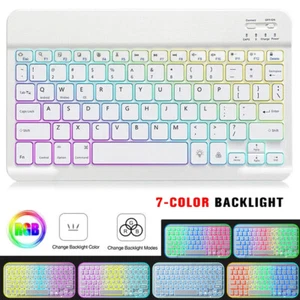Backlit Keyboard Case Cover For iPad 6/7/8/9/10/11th Gen Air 3 4 5 6 Pro 11 10.5 - Picture 1 of 35