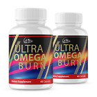 Ultra Omega Burn Dietary Supplement - 2 Bottles 120 Capsules