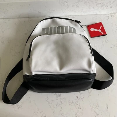 Mini mochila Puma Royale PV1744 branca e preta outono - Imagem 1 de 4