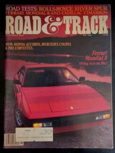 Road & Track Magazine Nov 1981 Ferrari Mondial 8; Rolls-Royce; Cadillac Cimarron - Picture 1 of 2