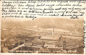 WILMERDING, PENNSYLVANIA - WESTINGHOUSE AIR BRAKE WORKS 1905 REAL PHOTO POSTCARD - Picture 1 of 2