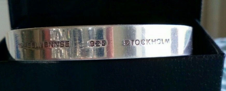 ISABEL LENNSE STOCKHOLM DESIGNER HEAVY MASSIVE 60 GRAM BRACELET 925 STERLING - Bild 1 von 3