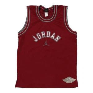 Age 16-18 Jordan Jersey - Large Burgundy Polyester - Picture 1 of 8