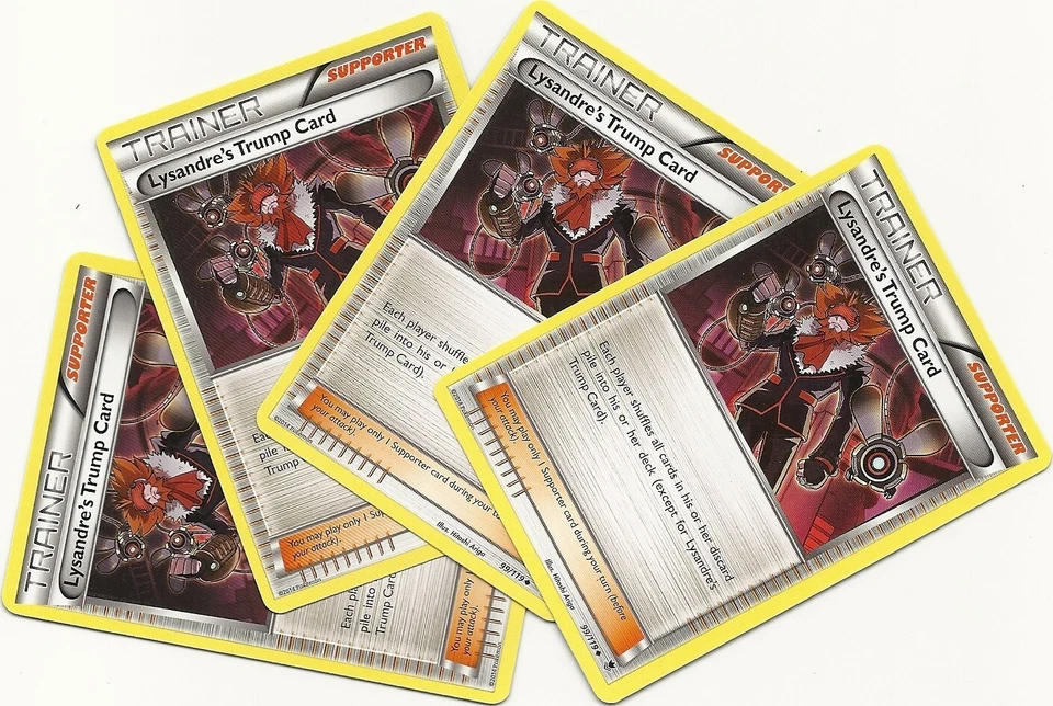 4x LYSANDRE'S TRUMP CARD-99/119-XY Phantom Forces Pokemon Card-Uncommon PLAYSET - Image 1 of 1