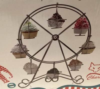 Noria Carnaval Circo Fiesta Temática Soporte 8 Cupcakes Servidor Soporte Foto 1 de 4