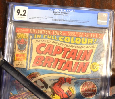 Captain Britain #1 CGC 9.2 Off-White to White Pages!!!!! - Image 1 of 4