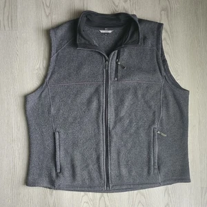 Smartwool Vest Mens 2XL Charcoal Gray Hudson Trail Fleece Wool Full Zip Outdoors - Picture 1 of 8