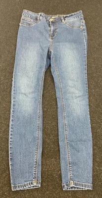 Denim by George UK size 12 zip up Australian skinny blue jeans - Image 1 of 4