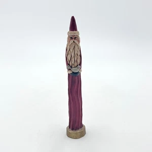 Jim Shore "Pencil" Style Heartwood Creek Weihnachtsmann mit Vogel Figur - Bild 1 von 7