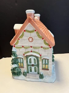 Phlatzgraff Winterberry Keksdose geformt Keramik Weihnachten Haus Landhaus - Bild 1 von 7
