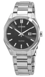 Reloj para hombre Citizen Eco-Drive acero inoxidable esfera negra BM7600-81E 100M - Imagen 1 de 3